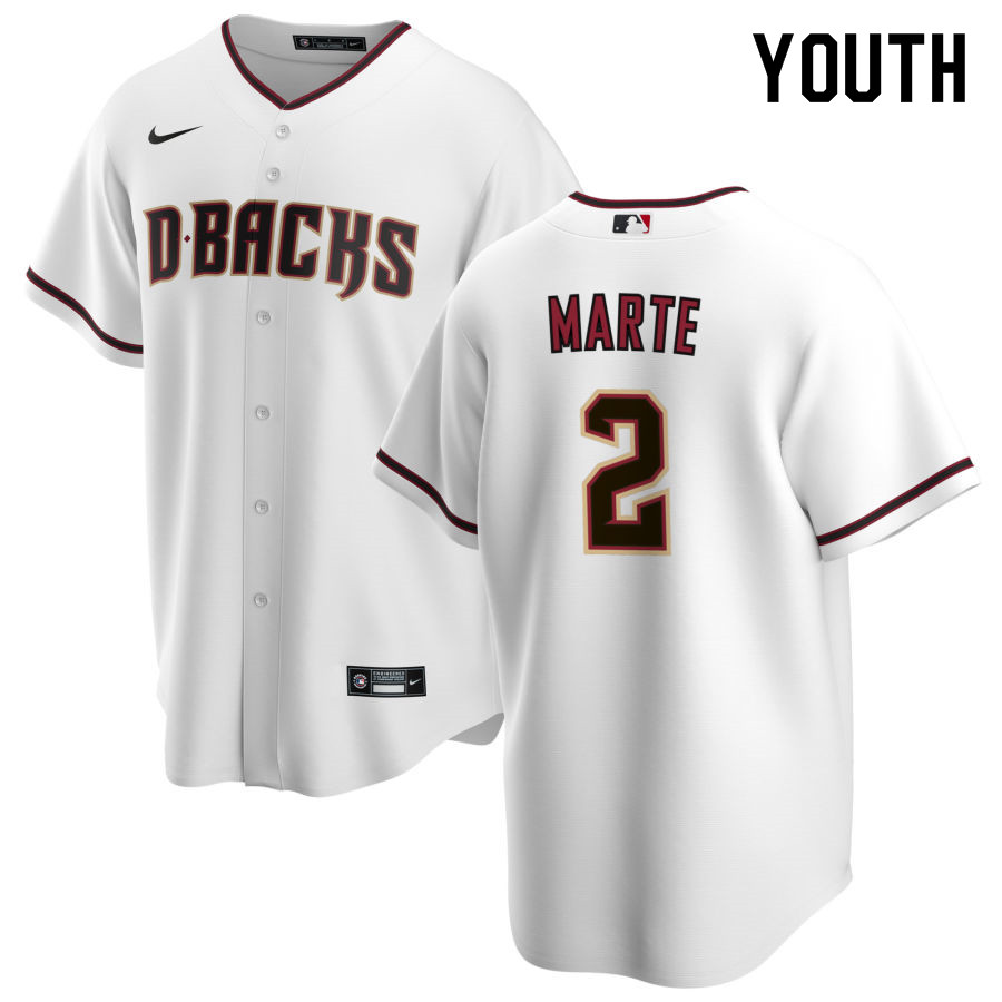 Nike Youth #2 Starling Marte Arizona Diamondbacks Baseball Jerseys Sale-White